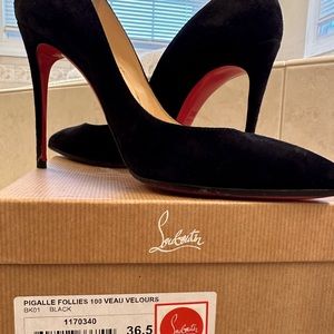 Christian Louboutin pigalle follies 100 veau velours